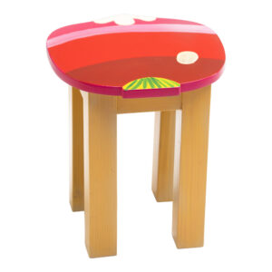 Peach Seat for kids red wood