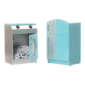 Wooden Refrigerator and Washing Machine for Kids