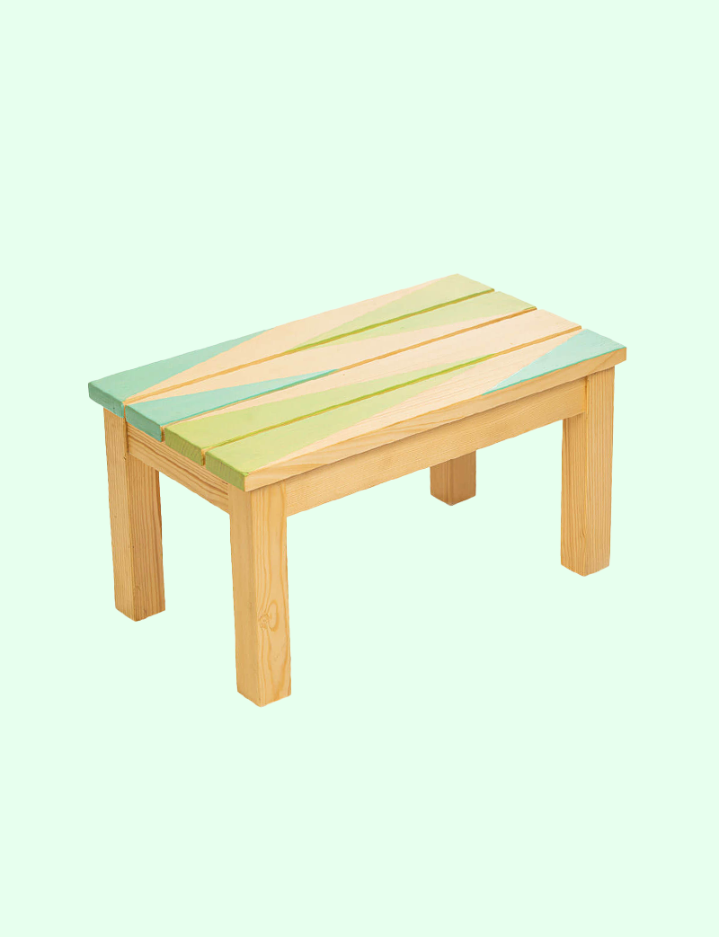 The hand-painted kids bench – Kids Furniture Online