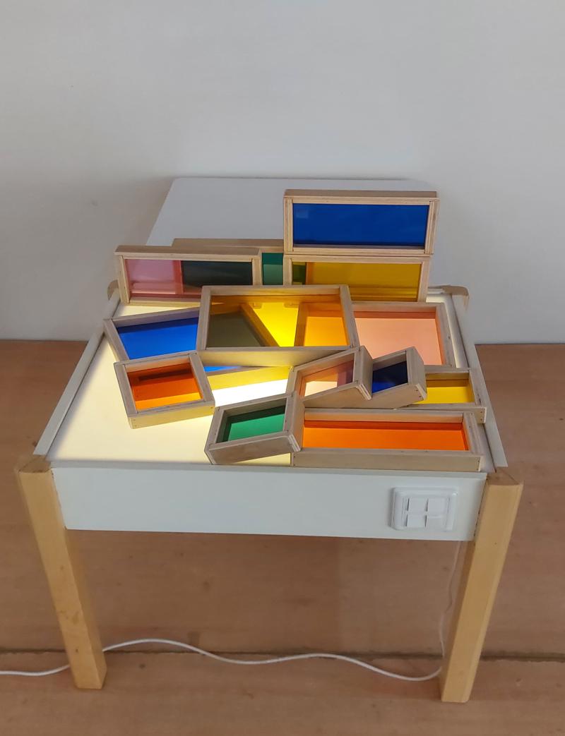 Glass Blocks (For Light Table)- 5 Colours Set of 13 Blocks
